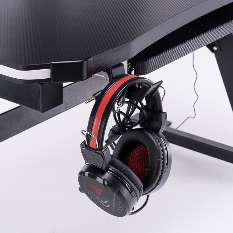 Gaming Drink Cup and Headphone Holder,Anti-Spilling Cup-Holster and Microphone Hook for Table Desk Side Bottle
