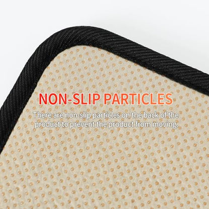 Electric Heated Floor Mats - AC 110V Foot Heater, Heated Foot Warmer Mat Under Desk for Office and Home (Black) - color: Black