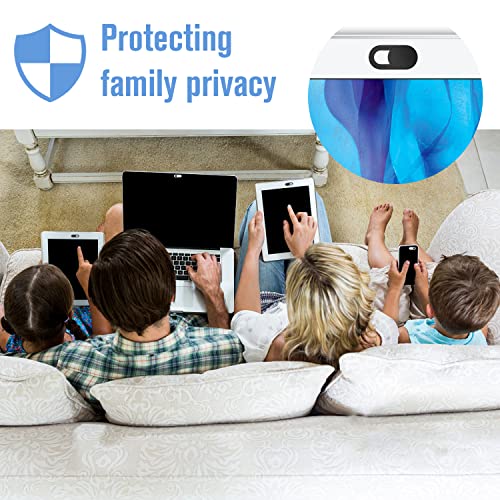 Toojcc Laptop Camera Cover Slide, [8 Pack] Ultra-Thin Webcam Cover Compatible with Camera for MacBook,Laptop,PC,Computer,iMac,iPad. 0.022in Thick Web Blocker Protect Your Privacy and Security - color: 8 Pack black