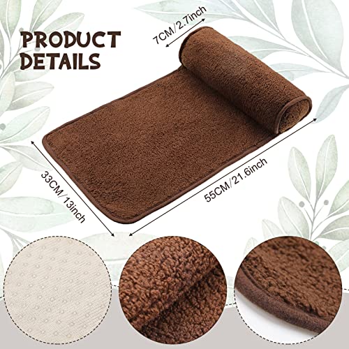 Weysat Recliner Pillow Neck Head Support Roll Non Slip Fleece Adjustable Neck Chair Headrest Cushion for Travel Home Office Recliner Couch Sofa Armchair Support and Pain Relief(Brown) - color: Brown