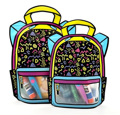 20 Pack Goodie Bags for Kids Birthday Party Supplies - Bulk Gift Bag for Favors, Food, and Candy with Resealable Ziplock Seal (Lets Party/Small) - color: Lets Party/Small