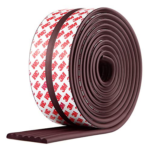 Baby Proofing Edge Corner Protector, 16.4 ft Edge Guards Padding with 3M Adhesive, Extra-Wide Soft Rubber Foam Padding, Furniture,Sharp Edge Safety Corner Edge Bumper Guard-Brown - color: Brown- 16.4 Feet