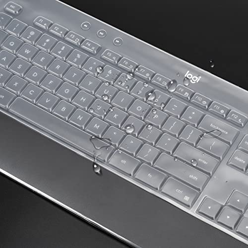 Keyboard Cover for Logitech MK540 Wireless Keyboard, Logitech MK540 Keyboard Skin Protector - Clear