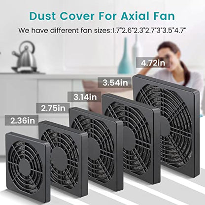 Wathai 2 Pack 120mm PC Fan Dust Filter Cover Computer Mess - style: 120mm Plastic
