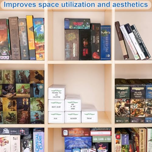 Trading Card Storage Box, card organizer box with dividers for Baseball, Sports, Game, Playing Card Collection, pack of 6 - size: 6 pack with 24 dividers