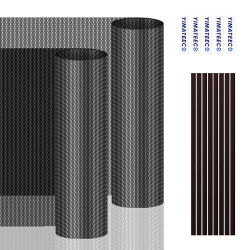 PC Dust Filter 400x300mm, 2Pack DIY PC Case Dust Mesh Filter PVC Dustproof Filter Cover Cooler Fan Grills with Magnetic Strip for Computer PC Case Speaker(PVC, 400 * 300mm, 2pcs, Black) - color: Black, size: 2pcs - PVC+Magnetic Strip