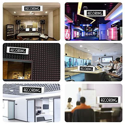 Recording Led Sign for Twitch, Tiktok, YouTube Streamers/Gamers - Live Streaming/Recording Light Sign – Red Cool Led Signs for Studio, Wall, Bedroom, Game Room Decor