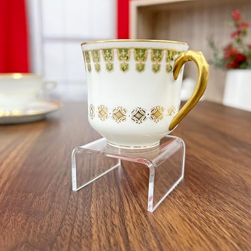 Plymor Clear Acrylic Short Square Display Riser, 1" H x 2" W x 2" D (3/32" thick) - size: 1" x 2" x 2"