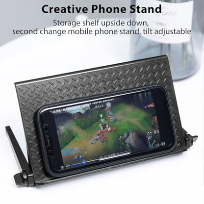 TV & Monitor Top Shelf: Storage Bracket for Cellphone, Media Boxes, Game Console & Router，Small