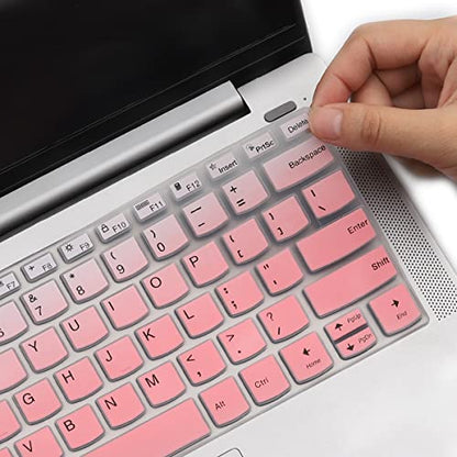 Keyboard Cover for Lenovo IdeaPad 5 5i 2-in-1 14", IdeaPad Flex 5 5i 14", IdeaPad Slim 5 5i 14", Ideapad 5 5i 14", Ideapad Pro 5 5i 14, Lenovo Slim 7 7i 14", Lenovo Yoga 7 7i 14" (Gradual Pink) - color: GradualPink