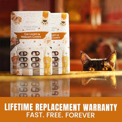 MESMOS 6pk Laptop Camera Cover Slide with Cute Cats, Cell Phone Camera Cover for Privacy, Laptop Accessories, Compatible as a Web Cam Blocker with All Devices Like Computer, iPhone, iPad, MacBook etc - size: Small