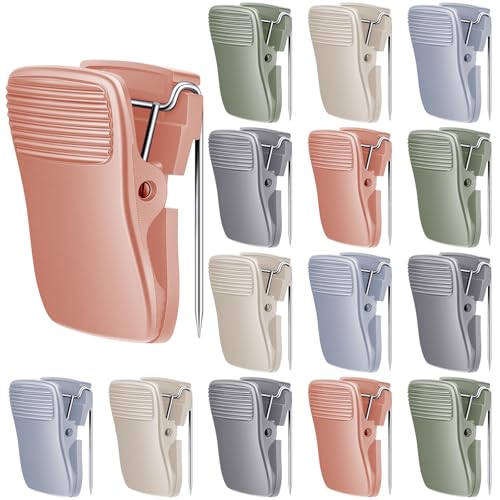 Chiisong Cubicle Clips Fabric Panel Cubicle Accessories Fabric Partition Panel Messages Hooks Office Photos Wall Clips for Notes Memos(Morandi Color,15 Pcs) - color: Morandi Color