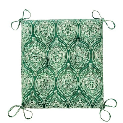 Outdoor Patio Cushion, Rocking Chair Cushion, Tufted Pads, Set of Upper and Lower with Ties Pack of 2 (2 Sets) - Back 20"×17", Seat 17"×17" (Green Lantern) - color: Green Lantern