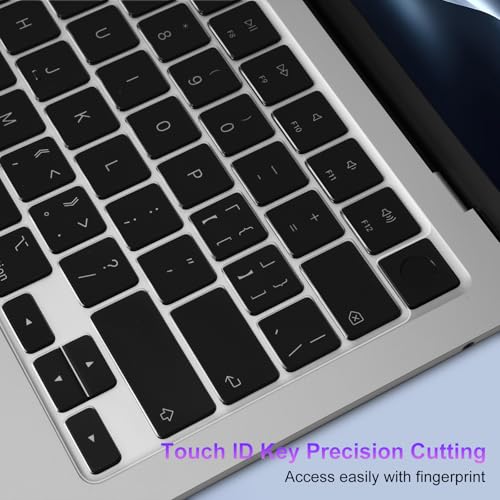 MOSISO 2 PCS Keyboard Cover, Keyboard Protector Compatible with MacBook Neo 13 inch 2026 A18 Pro, Compatible with MacBook Air 15/Air 13.6 M5 M4 M3 M2/ Pro 14/Pro 16 M5/M4/M3/M2/M1/, Clear - color: Clear