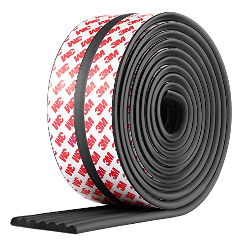 Baby Proofing Edge Corner Protector, 16.4 ft Edge Guards Padding with 3M Adhesive, Extra-Wide Soft NBR Rubber Foam Padding, Furniture,Sharp Edge Safety Corner Edge Bumper Guard-Black - color: Black- 16.4 Feet