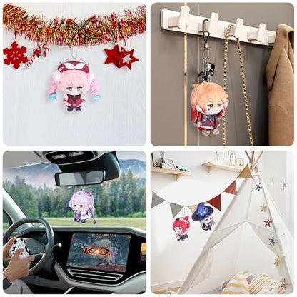 UTIEHD Anime Game HSR Character Keychain Pendant, 4 Inch Collectible Figure for Backpacks Bags and Keys for Fans - color: Phainon
