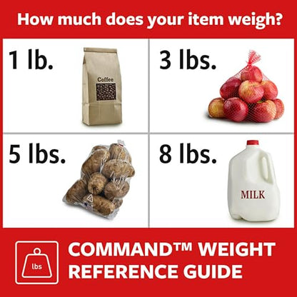 Command Large Caddy, Holds up to 4 lb, 8.6" x 3.1" x 3", 1 Caddy with 4 Strips, Damage-Free Organization Wall Mount to Cabinet, Kitchen, Pantry, Closet, or Under Sink - color: Clear
