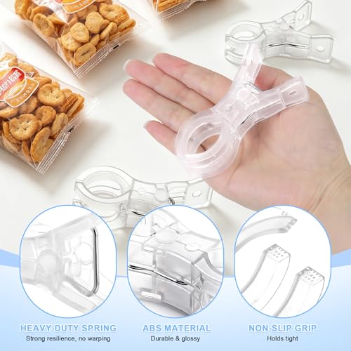 10 Pack Balloon Arch Clips – 3.5'' Clear Plastic Clips for Balloon Arch Backdrop, Heavy Duty Balloon Clamps for Arch, Spring Clamps for Birthday Party Decorations, Wedding, Crafts