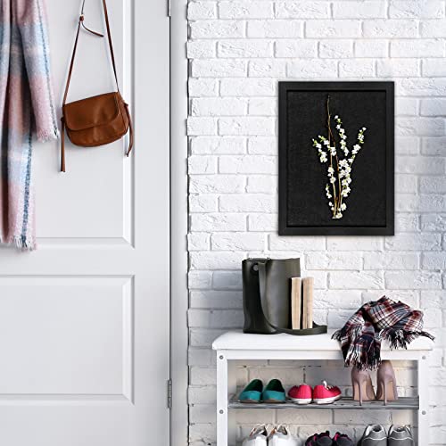 TORASO Cork Board Bulletin Board, 13" X 17" Cork Boards for Walls with Pins, Eye Bolts, gaskets, Screws, Pin Board for Office, School and Home (BK,33x43cm,1p) - color: All Black, size: 13“x17" - 1P