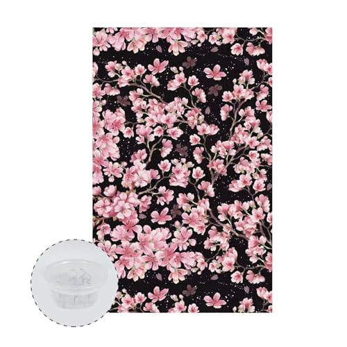 Cherry Blossom Print Sofa Headrest Protective Cover, Waterproof Sofa Protector Head Covers for Recliner with Fixing Nails Non Slip Couch Head Protector for Home Dining Room - color: Cherry Blossom