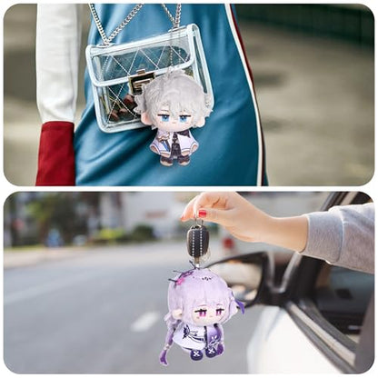 UTIEHD Anime Game HSR Character Keychain Pendant, 4 Inch Collectible Figure for Backpacks Bags and Keys for Fans - color: Mydei