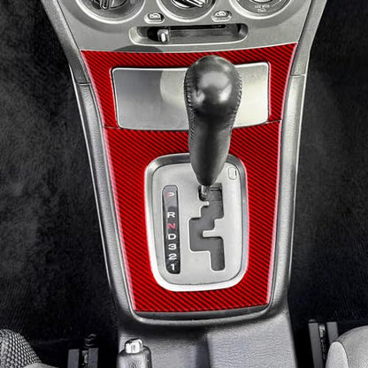 AIRSPEED for Subaru Impreza 2005 2006 2007 Gear Shift External Frame Cover Carbon Fiber Center Console Interior Trim Accessories, Red - color: Gear Shift External Frame Red