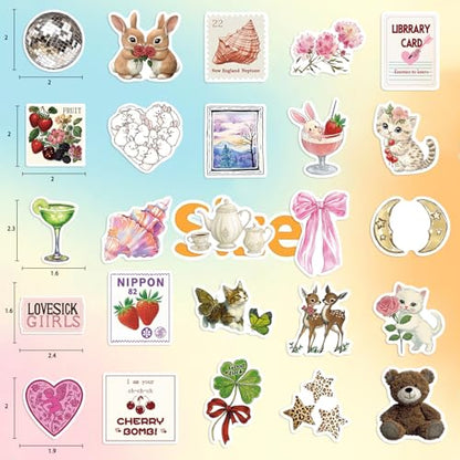 100PCS Pink Coquette Stickers Pack, Cute Aesthetic Bow Girly Stickers for Women Girls Waterproof Vinyl Decals for Laptop Water Bottles Computer Phone Guitar - color: Coquette Stickers