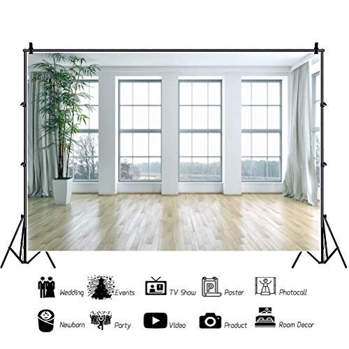 6x4ft Polyester House Interior Living Room Backdrop Boudoir Window Home Interior Room Decor Bridal Shower Wedding Photography Background Birthday Inside House Indoor YouTube Video Photo Props - size: 6x4FT