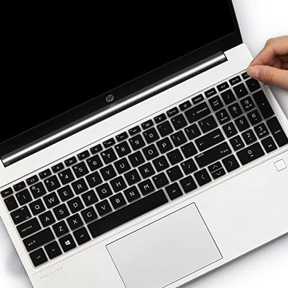 Keyboard Cover for 17.3 HP Laptop 17-cn 17-cp Series 17t-cn300 17t-cn400/cn200 17-cn3003dx 17-cn2083dx 17-cp2025dx 17-cn4153cl 17-cn3327dx 17-cn2077nr 17-cp3155cl 17-cp2025dx cp3005dx 17z-cp200/cp300 - color: Black(Regular Letters)