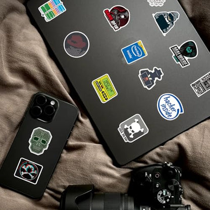50PCS Hacker Stickers Pack - Cool Programming Stickers for Developers, Coders, Cybersecurity Professionals, Adorn Laptops, Water Bottles, Skateboards, Luggage