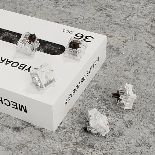 Mechanical Gaming Keyboard Brown Switches,3 Pin 50gf RGB SMT Tactile Switch,Dustproof and Waterproof Switch (Brown,36PCS) - color: Brown, size: 36Pcs