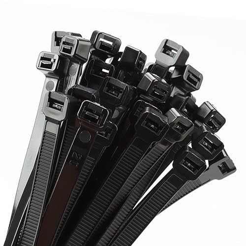 Armpow 26 inch Black Zip Ties Heavy Duty 60 PCS, 200 LBS Ultra Exclusive Strong Plastic Wire Ties, Large Cable Ties Extra Long Tie Wraps, Indoor and Outdoor UV Resistant - color: Black, size: 26 inch