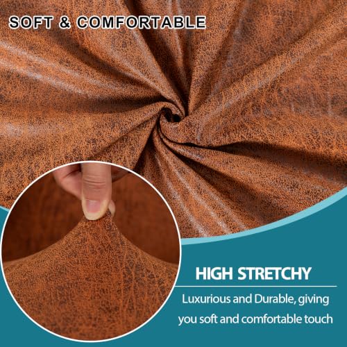 KRFOONN Club Chair Slipcover 2 Piece Stretch Jacquard Round Barrel Chair Covers Removable Tub Chair Slipcover with Elastic Bottom Chair Coverings Furniture Protector Cover for Living Room, T1 - color: Color T1