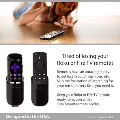 TotalMount Remote Holder for Roku and Fire TV Remotes