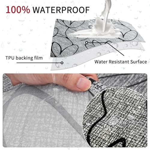 Waterproof Office Chair Cover with Armrest Cover 18Inch Wide Stretch Printed Floral Small Desk Computer Chair Covers with Long Zipper Arm Slipcovers Washable - color: Waterproof-style 12, size: Small