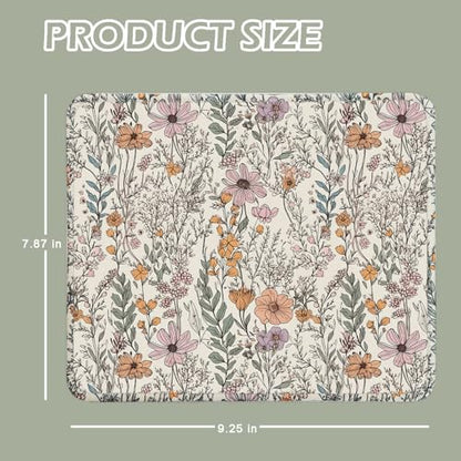 Mouse Pad for Desk with Stitched Edge, Premium Cute Washable Mouse Pads. Computer Mousepad with Non-Slip Rubber Base, Mousepads for Laptop, 9.25x7.75x0.12 inch (Bloom Magic) - color: Bloom Magic