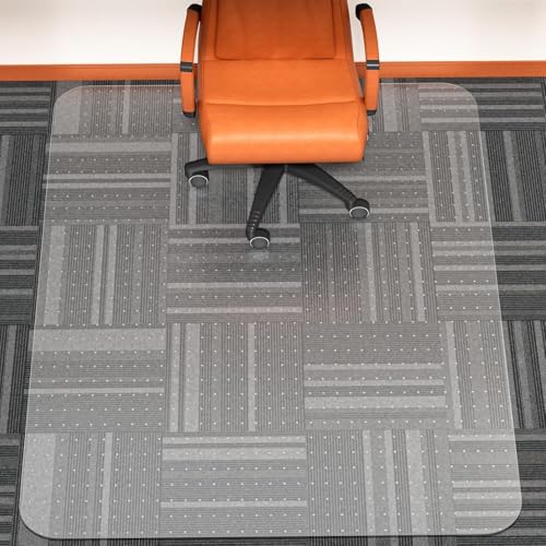 WASJOYE Chair Mat for Carpet, 48" x 60" Office Chair Mat for Carpet, Heavy Duty Chair Mat with Non-Slip Studded for Home and Office Low Pile Carpet - size: 48" x 60" Rectangle for Carpet