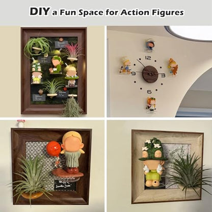 12PC Small Acrylic Wall Shelves – 2" Clear Floating Display Stand for Funko Pop, Action & Vinyl Figures, Ideal for Bedroom Living Room Office Decor - style: Adhesive-12PC