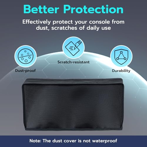Mcbazel Dust Cover Compatible with Nintendo Switch 2 (2025), Precision Cut Anti Scratch Dust Protector Protective Case for Switch 2 Console & Charging Dock - Black