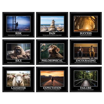 97 Decor Funny Demotivational Poster for Office - Sarcastic Motivational Wall Art Print, Ironic Inspirational Posters, Snarky Quotes Picture Demotivational Gifts for Colleagues (10x8 UNFRAMED)