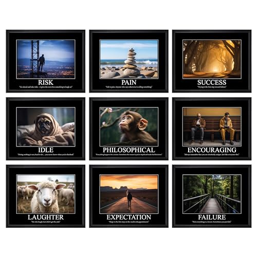 97 Decor Funny Demotivational Poster for Office - Sarcastic Motivational Wall Art Print, Ironic Inspirational Posters, Snarky Quotes Picture Demotivational Gifts for Colleagues (10x8 UNFRAMED)