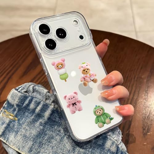50 PCS Cute Bear Stickers Kawaii for Scrapbooking, Aesthetic Bear Vinyl Decals for Journaling Planner, Waterproof Cartoon Bear Stickers for Laptop Water Bottle Phone DIY Crafts - style: A5