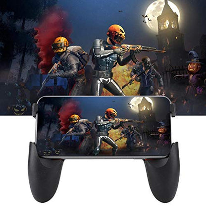 Mobile Game Controller, Low Latency Folding Gaming Joystick Fine Grind Arenaceous Handle Holder, Ergonomic Shooter Trigger Mobile Cell Phone Gamepad for PUBG