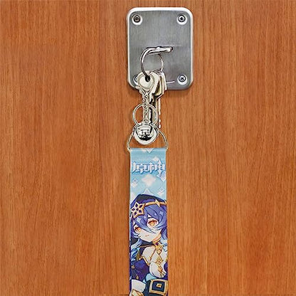 Impact Videogame Colorful Lanyard Keychains Stickers - color: Layla Cryo