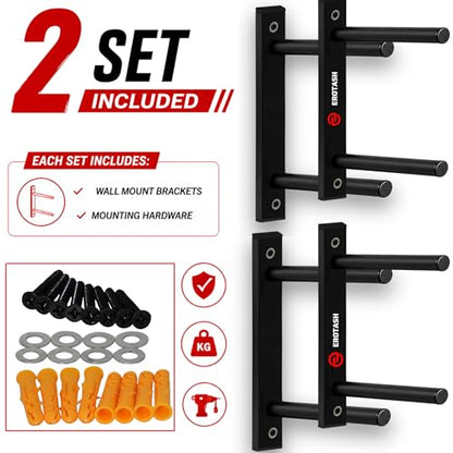 2 Pack RC Car Wall Mount, RC Car Stand for 4 Vehicles, Remote Control Cars Storage for Garage & Home, Wall Mount Shelf for Scale Trucks, Workstation Organizer