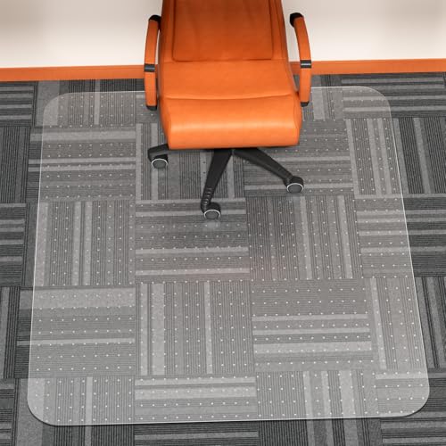 WASJOYE Chair Mat for Carpet, Office Chair Mat for Carpet, Thick Desk Chair Mat with Non-Slip Studded for Home and Office Low Pile Carpet, 45" x 53" Rectangle for Carpet - size: 45" x 53" Rectangle for Carpet