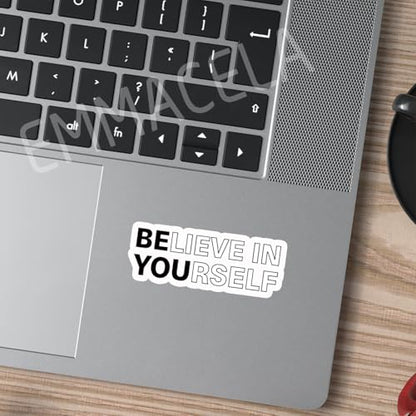 (3PCS) Believe in Yourself Sticker, Inspirational Stickers - Motivational Vinyl Decal for Laptop, Tumbler, Water Bottle, Scrapbook Size 3" x 1.2 " - color: Believe in Yourself