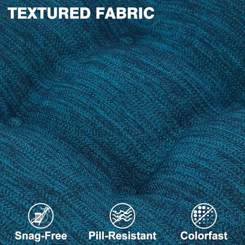 Shinnwa Dining Chair Cushions Set of 4, Dual-Layer Memory Foam Kitchen Chair Cushions, Patented Design Seat Pads with Ties, 16.5 x 16.5 x 3.5in, 4 Pack, Navy Blue - color: Navy Blue, size: 4 Count (Pack of 1)