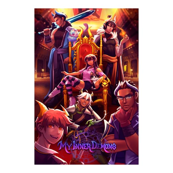 Aphmau Aphmeow My Inner Demons Posters - Official Licensed Merch from Youtube Gaming Channel - Original Artwork, Single-sided 24" L x 36" H (My Inner Demons Poster)