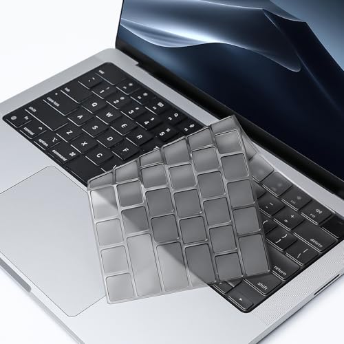 MOSISO 2 PCS Keyboard Cover, Keyboard Protector Compatible with MacBook Neo 13 inch 2026 A18 Pro, Compatible with MacBook Air 15/Air 13.6 M5 M4 M3 M2/ Pro 14/Pro 16 M5/M4/M3/M2/M1/, Smoke Gray - color: Smoke Gray